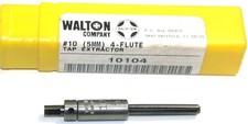 Walton 10104 #10, 4 Flute Tap Extractor With Square Shank
