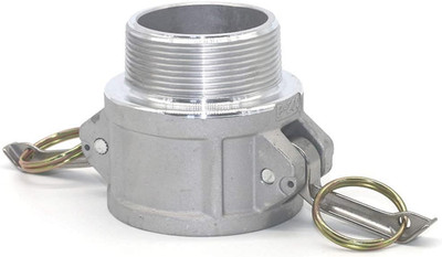 2 Pcs Aluminum Cam Lock Fittings (2'' Part B) Cam Groove Hose Fitting Camlock Fit