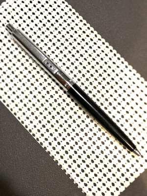 Vintage, Double Heart, Papermate Pen, Black & Chrome, Regular Profile, Ex Cond