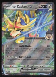 Hop's Zacian ex SVP193 Scarlet & Violet Promo Double Rare Holo