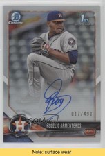 2018 Bowman Chrome Prospect Refractor 17/499 Rogelio Armenteros Auto READ gx1
