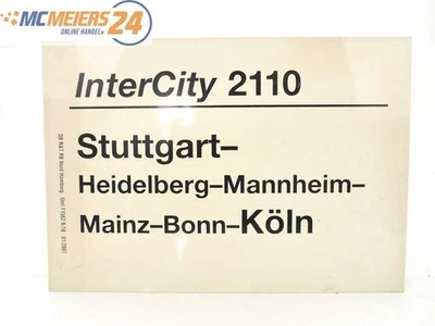 Plaque de circulation des trains E244 plaque de wagon InterCity 2110 Stuttgar... - Photo 1/2