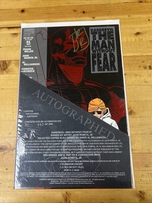 Daredevil The Man Without Fear #1 Autographed 992/2500 Limited Treasure Editions