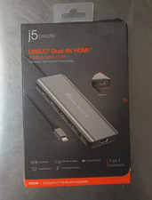 J5 Create Usb-c Dual 4k Hdmi Mini Docking Station