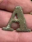 Dug Civil War Stamped Brass Hat Pin Letter A Recovered At New Hope Church Ga