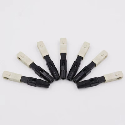 FTTH SC/UPC Multi Mode Optical Fiber Fast Connector Embedded Optic Quick Connect