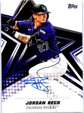 2026 Topps #BSA-JBE Jordan Beck Baseball Stars Autographs (Series One)