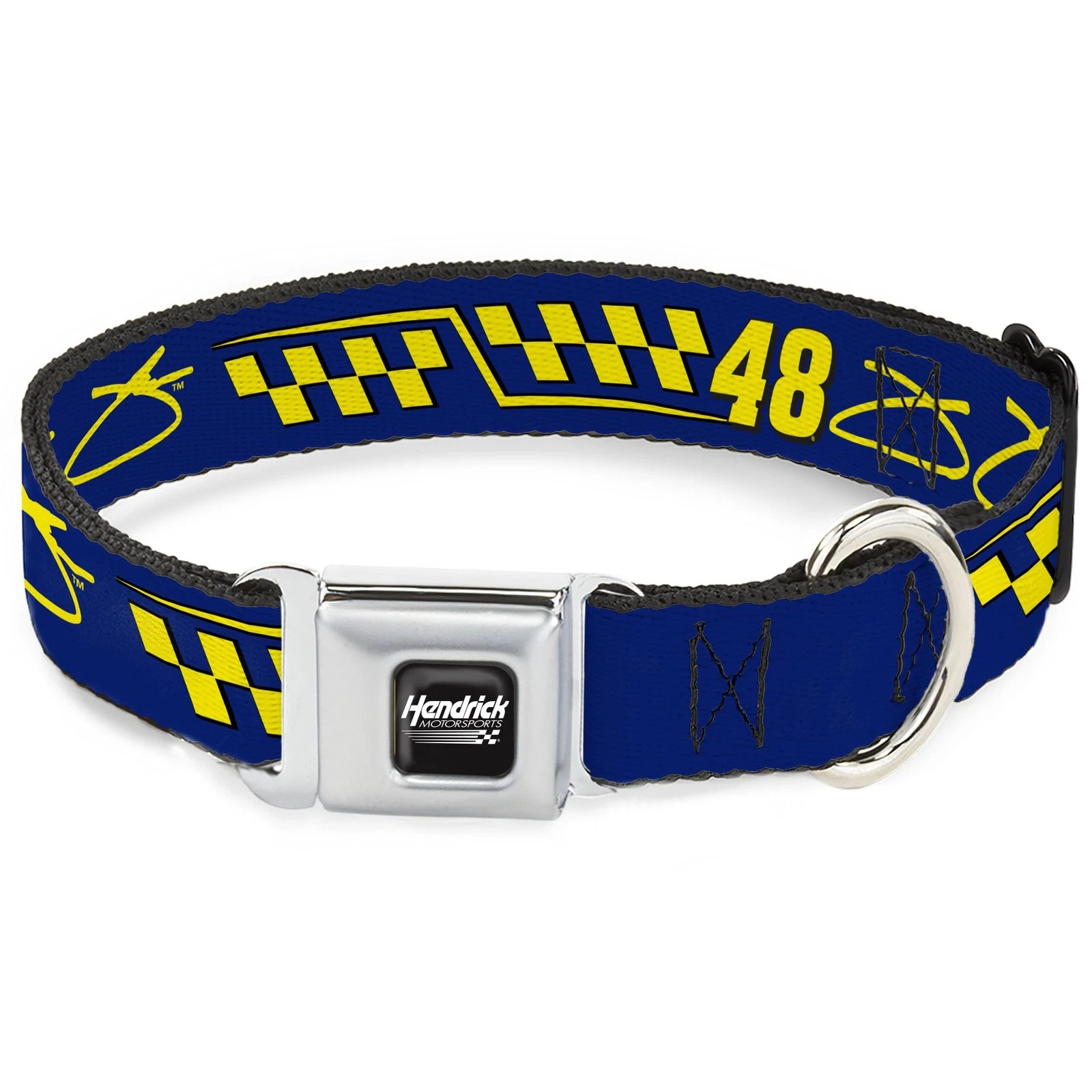 Hendrick Motorsports Pet Collar, Dog Collar Metal Seatbelt Buckle, J (US IMPORT)