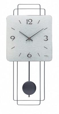 Modern wall clock with quartz movement from AMS  AM W7500 NEW