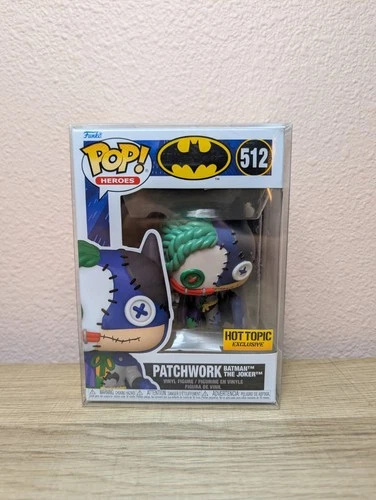 NIB Funko Pop Patchwork Batman The Joker #512 Hot Topic Exclusive DC W Protector