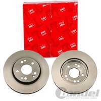 2X TRW Bremsscheiben 284Mm BelÜFtet Vorne Passend FÜR MERCEDES-BENZ 124 190