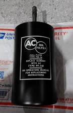 58-67 C1 C2 Corvette PF-141 Oil Canister Assembly--Restored