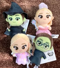 Wicked witch Plush Doll vol.1 & 2 Mascot 10cm Elphaba Glinda Set 4 Namco Limited