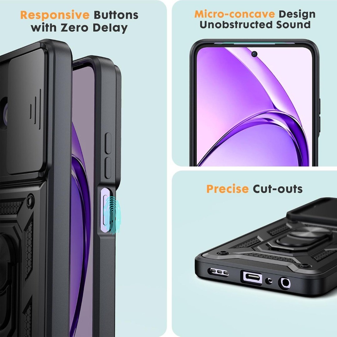 YukeTop Custodia per Oppo A15 Cover, TPU Morbido, a Prova di Caduta e Antiurto, Cover Protection per Oppo A15.(Nero
