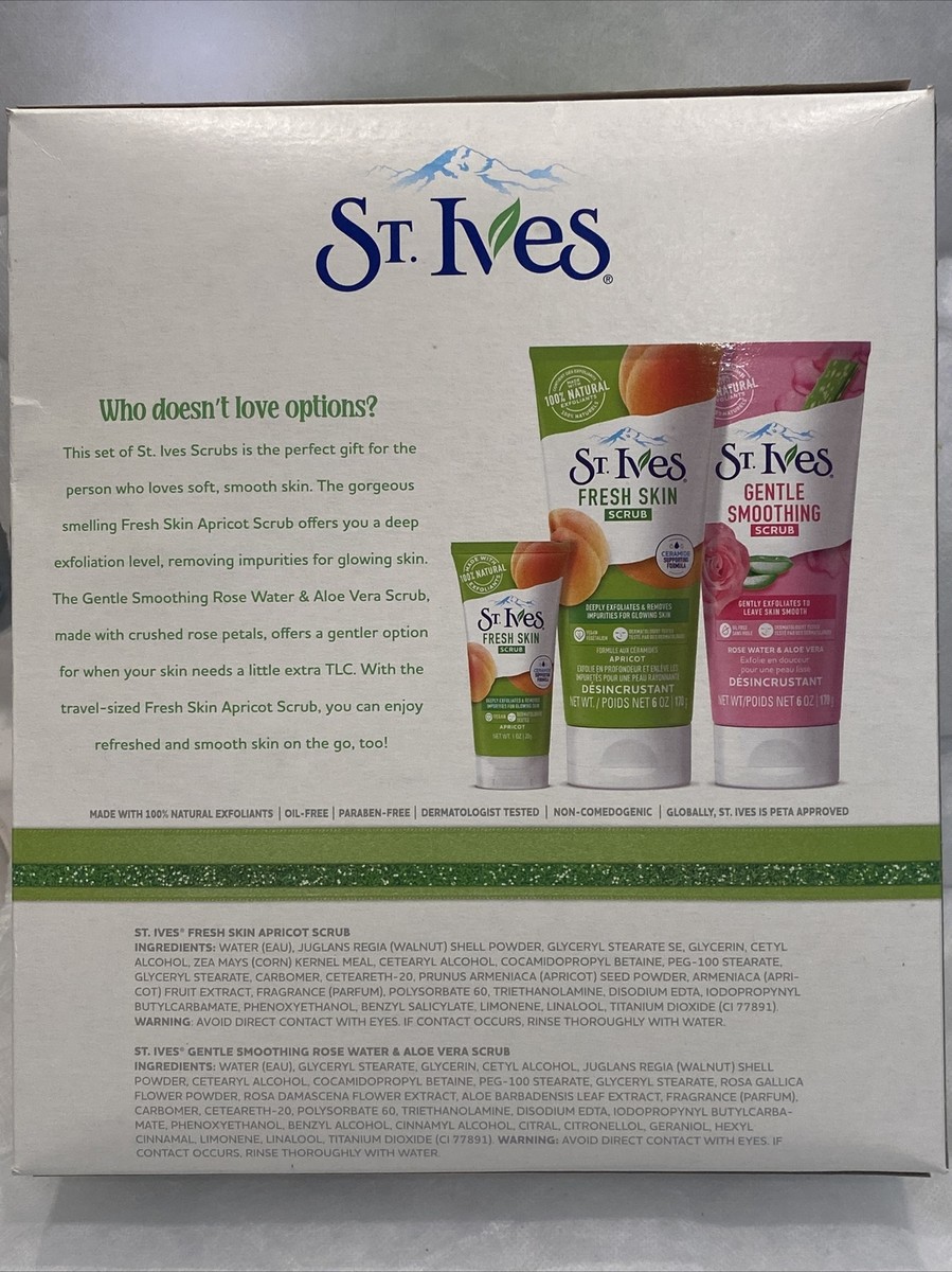 St Ives Scrub Club Facial 3 Piece Gift Set, Free Shipping