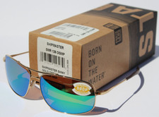Costa Del Mar Wingman Gold Frame 580p Green Mirror  display picture 3