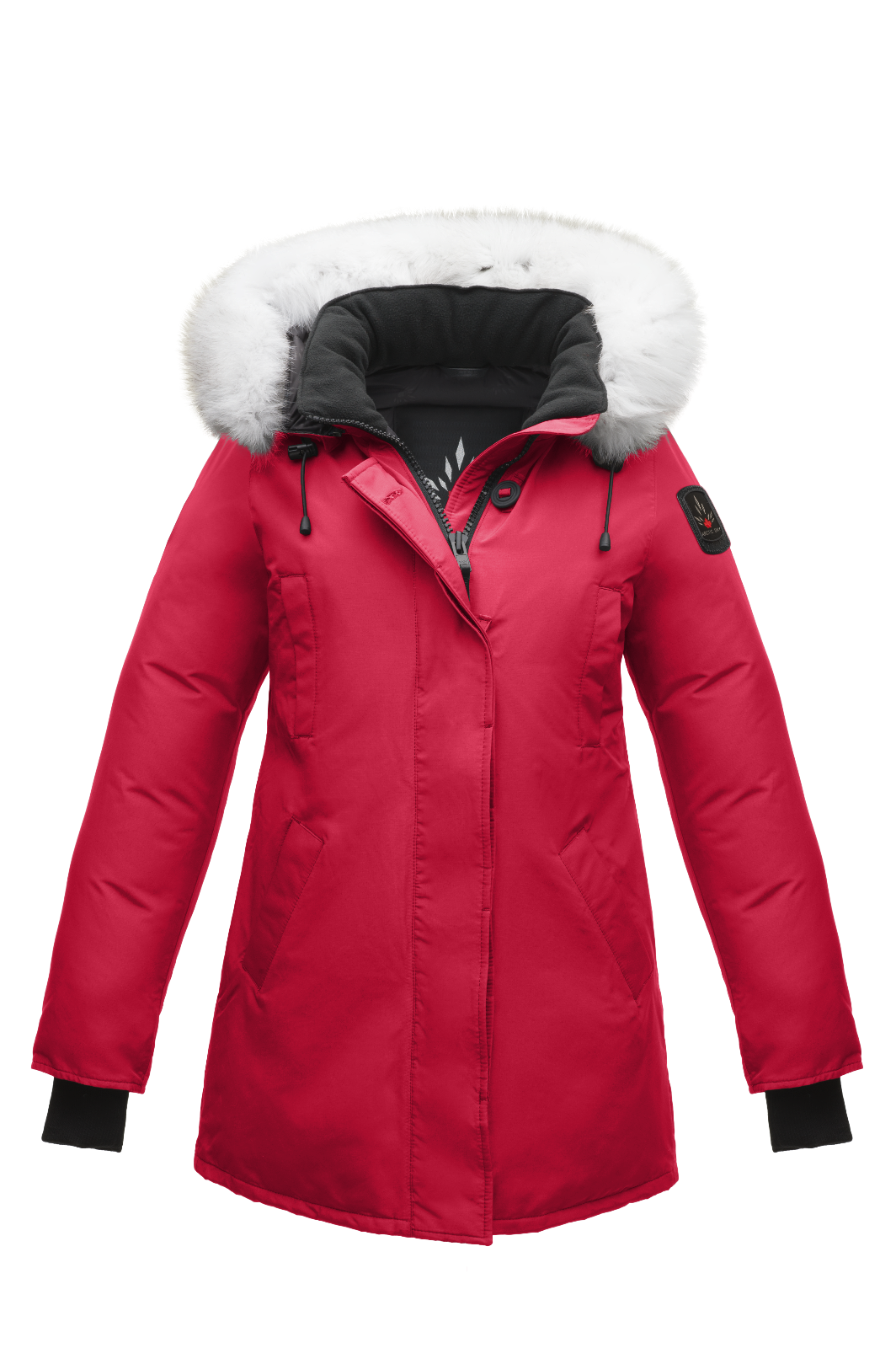 Goose Arctic Bay Aurora RED parka jacket Big Fur Canada XS S-M-L XL msrp1050