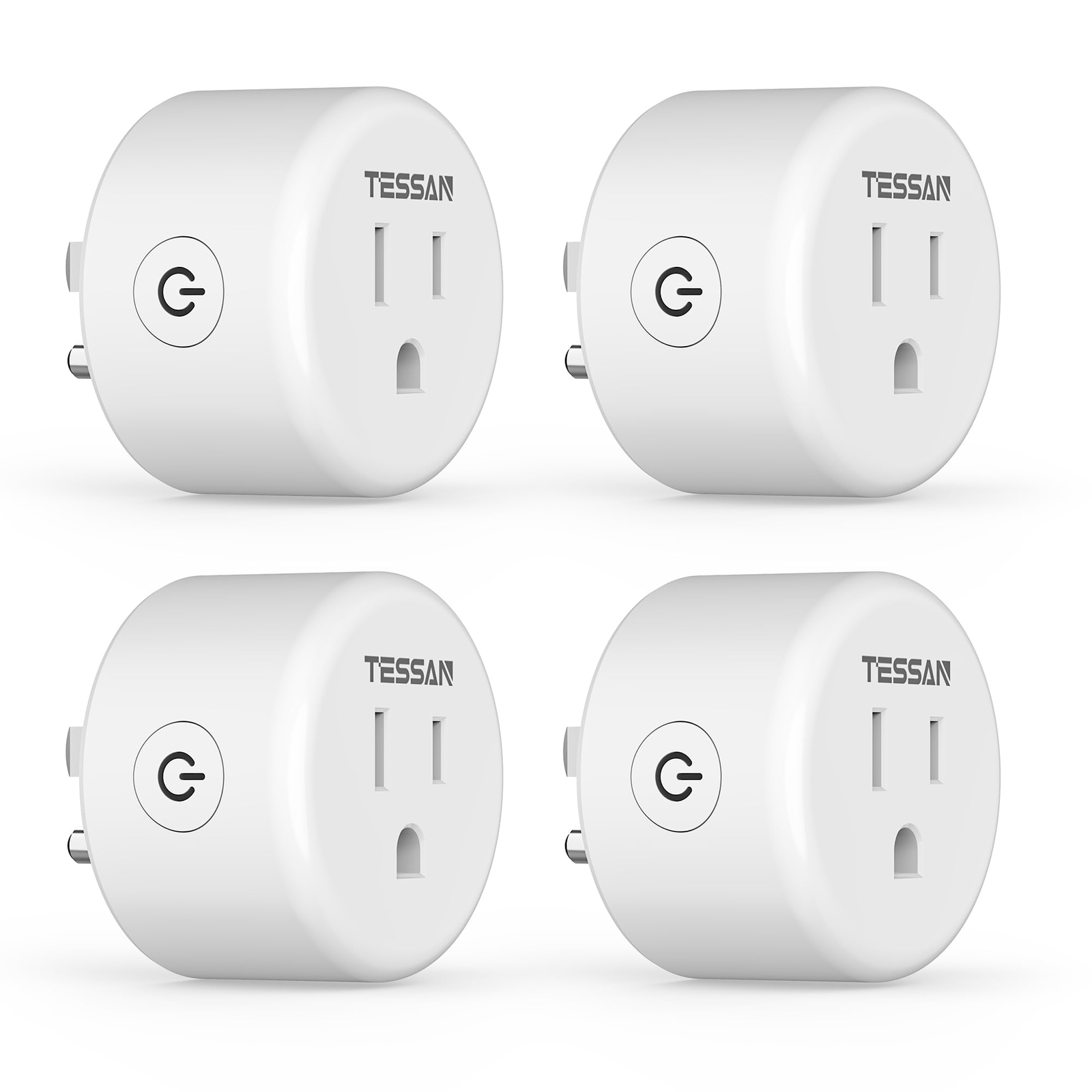 Smart Plug, WiFi Outlet Compatible with Alexa and Google Assistant, Mini Blue...-image