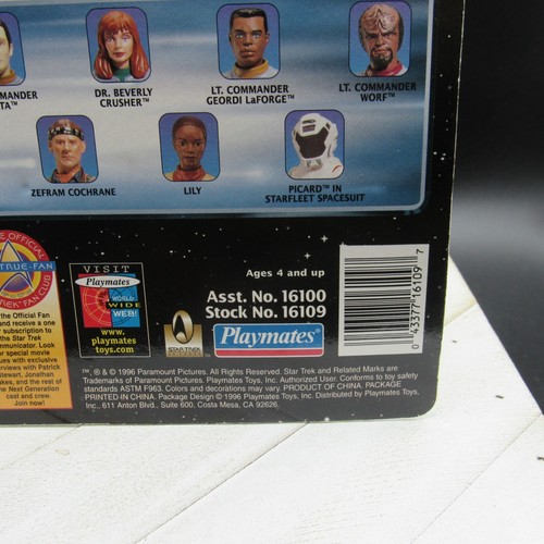 Star Trek Zefram Cochrane First Contact Action Figure Playmates 1996 New Sealed - Picture 4 of 11