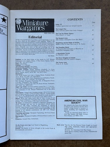 Miniature Wargames magazine, July 1987, no. 50. In excellent condition. - Picture 2 of 12