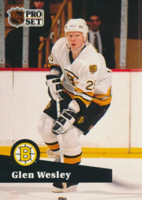 1991-92 Pro Set French #1 GLEN WESLEY - Boston Bruins