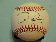 David DeJesus Autographed Rawlings Official MLB OML Baseball Royals Rays Cubs