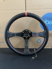 350mm Deep Dish Steering Wheel - Fit 6 Hole Hub Like Vertex Nardi Nrg Grip 350mm Deep Dish Steering Wheel - Fit 6 Hole Hub Like Vertex Nardi Nrg Grip