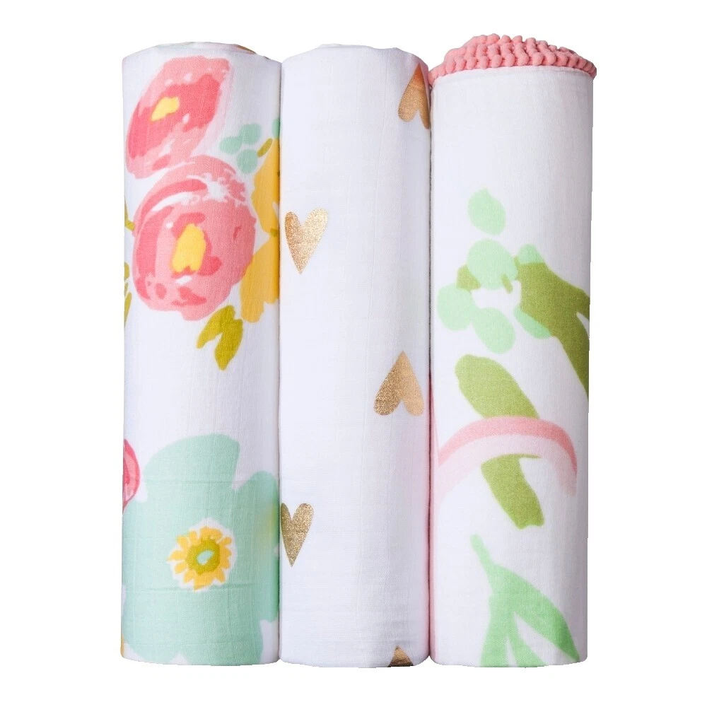 Girls Nursery Swaddling Blankets Moses Basket