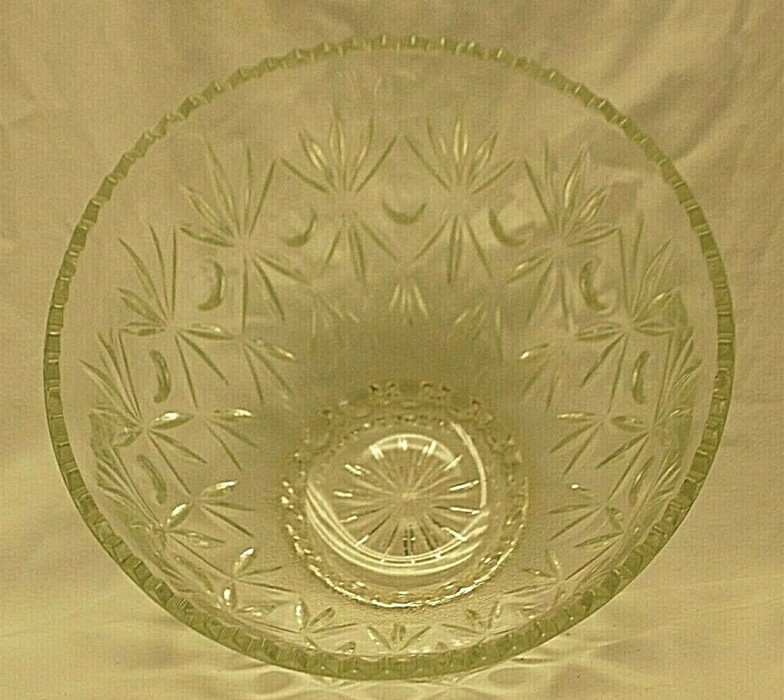 隅角アトラス Hazel Atlas Lexington Glass Punch Bowl Vintage Serving Glassware
