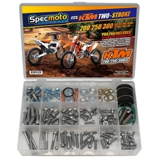 EURO Specmoto Two-Stroke Bolt Kit Fits: KTM 200 250 300 SX XC EXC XCW & MXC '02+