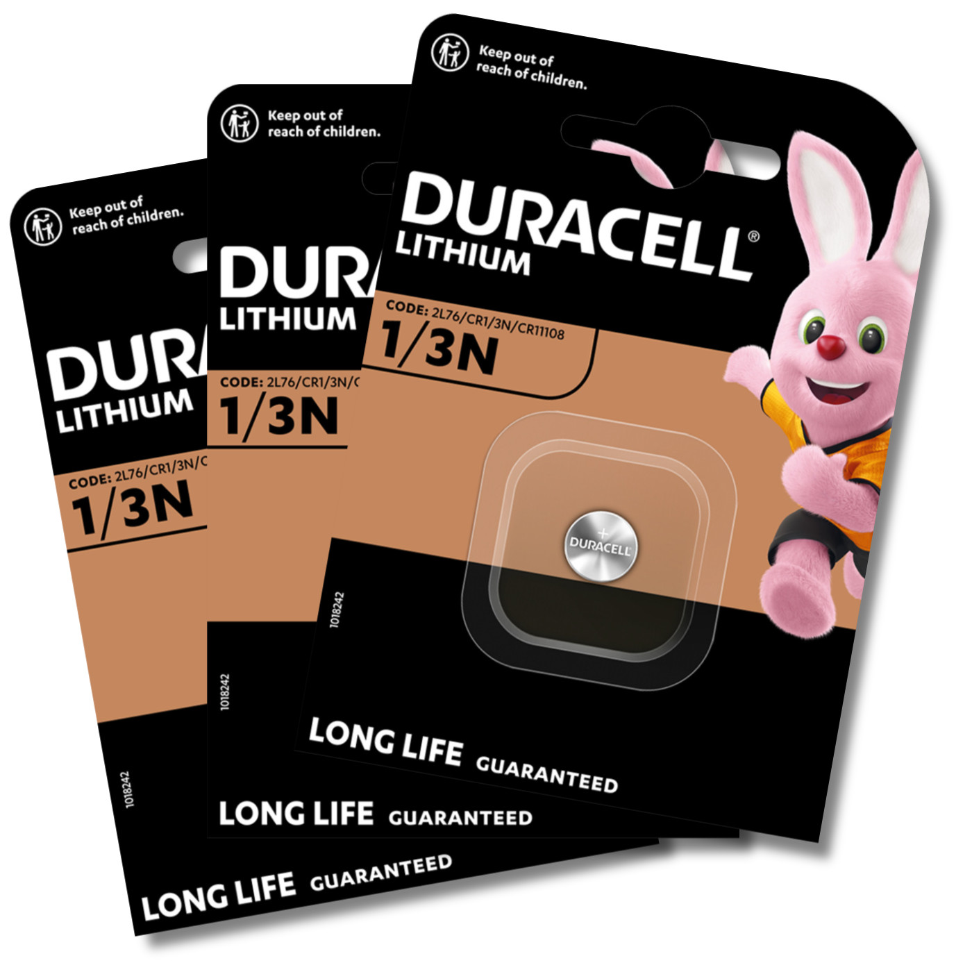 3x DURACELL 1/3N DL1/3N CR1/3N Batteries 3V Lithium Coin Cell *EXPIRY 03/2035*