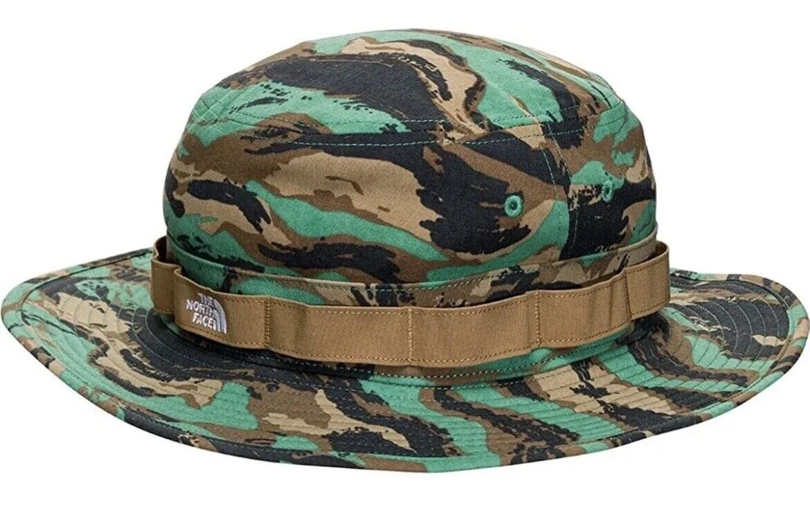 The North Face Class V Brimmer Bucket Hat Grass Camo Booney Men's Sz S / M