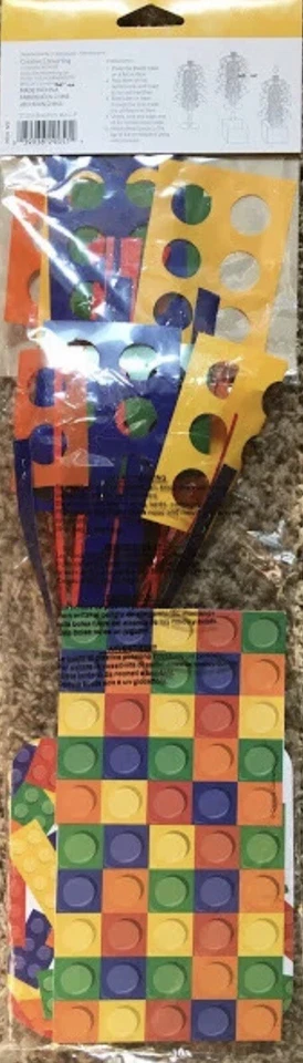 Creative Converting Block Party Mini Cascade Centerpiece - Image 2 of 2