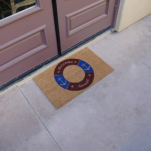 Rubber-Cal "Bienvenido a bordo"? Alfombrillas para puertas náuticas 15mm X 18" X 30" - Imagen 5 de 6