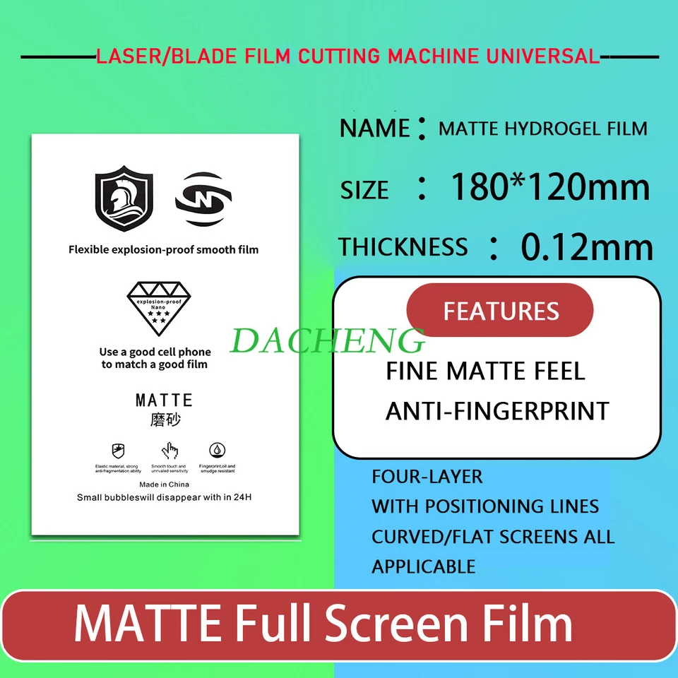 50件装tpu自动维修手机保护器,平边屏幕水凝胶膜 — 第 3/4 张图片