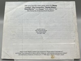 Goal! (Nintendo NES, 1989) Instruction Manual Only