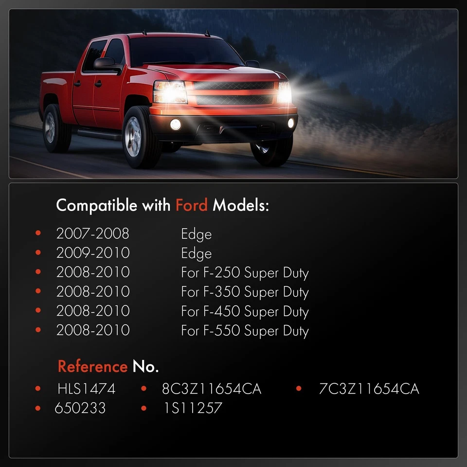 Interruptor de faros para Ford F-250 F-350 F450 F550 Super Duty 2008-2010 Edge 07-10 Foto 2 de 4