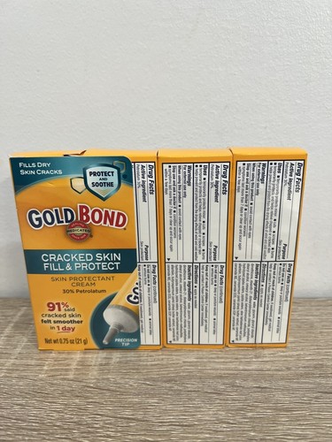 Gold Bond Medicated cracked skin cream 0.75 oz., Fill & Protect Skin (lot Of 4) - Picture 2 of 10