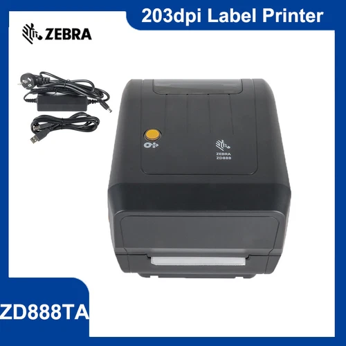 Zebra ZD888TA 203DPI Thermal Transfer+ Direct Thermal USB Desktop Printer 4inch