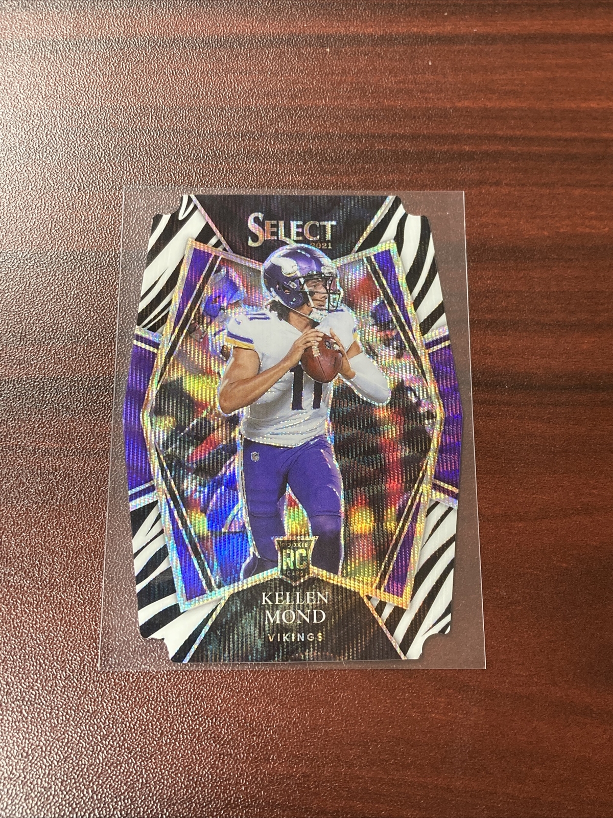2021 Select Kellen Mond Zebra Premier Level Rookie RC SP