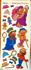 Sesame Street Dress Up Elmo Zoe Costume Play Clothes Large Sticker Sheet