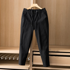 Men Puffer Down Padded Pants Trousers Waterproof Windproof Thicken Quilted Harem