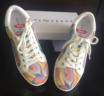 Katy Perry Sneaker da donna The Skatter Bead, Selenite ottica bianco/arancio, 10