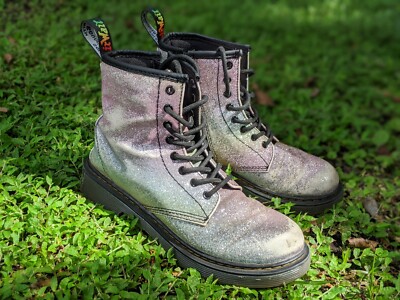 Dr. Martens 1460 Glitter J Rainbow Girls Kids Boots Airway Girls