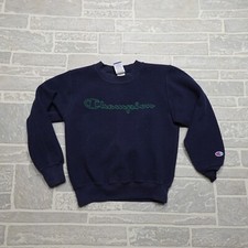VINTAGE Champion Sweatshirt Youth M 10-12 Inverse Fleece Crewneck Sweatshirt