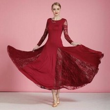 Ladies Modern Waltz Tango Standard Dress Ballroom Competition Dance Dresses New