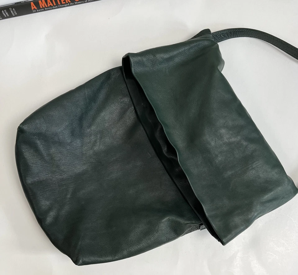 Bolso Bandolera Ann Demeulemeester Cuero Verde Plegable Bolso de Mano para Mujer’s Foto 3 de 4