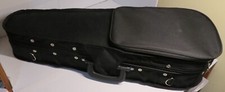 Durable Cloth Fluff Triangle Shape Carry Case Black Lining Violin Fiddle 27" OD