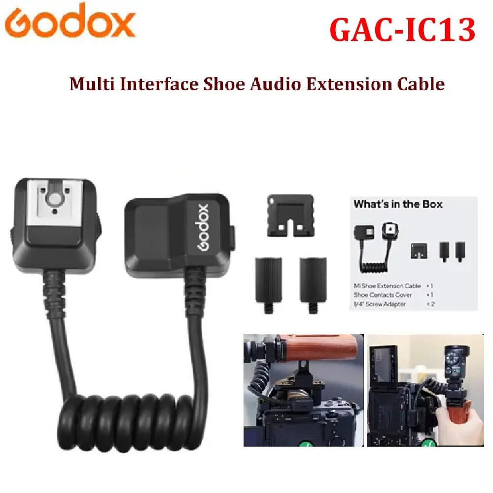 Godox GAC-IC13 Multi Interface Shoe Extension Cable for Sony Mi