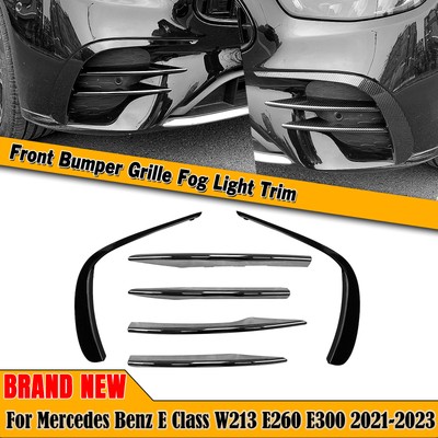 For Mercedes E Class W213 E260 E300 E53 Front Spoiler Air Vent Outlet Trim 2PCS